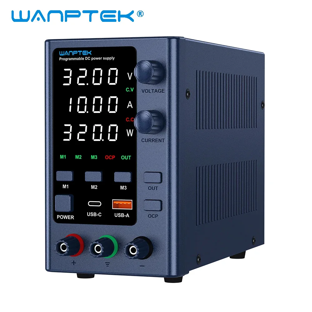 

Wanptek lab adjustable Memory DC Power Supply 30V 10A Bench Power Source 120V 3A 60V 5A Metal anodizing Power Supply for jewelry