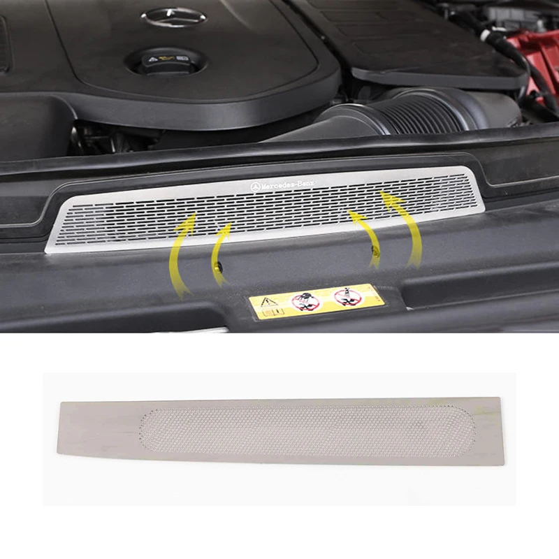 Car Front Grill Net Head Engine Vent Audio Protector for Mercedes Benz E Class W213 2016 2017 2018 2019 2020 2021 2022 2023