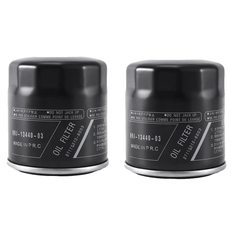 

2PCS Kit For 69J-13440-01-00 F150,F200,F225,F250 Outboard Oil Filter 69J-13440-03-00-A67F