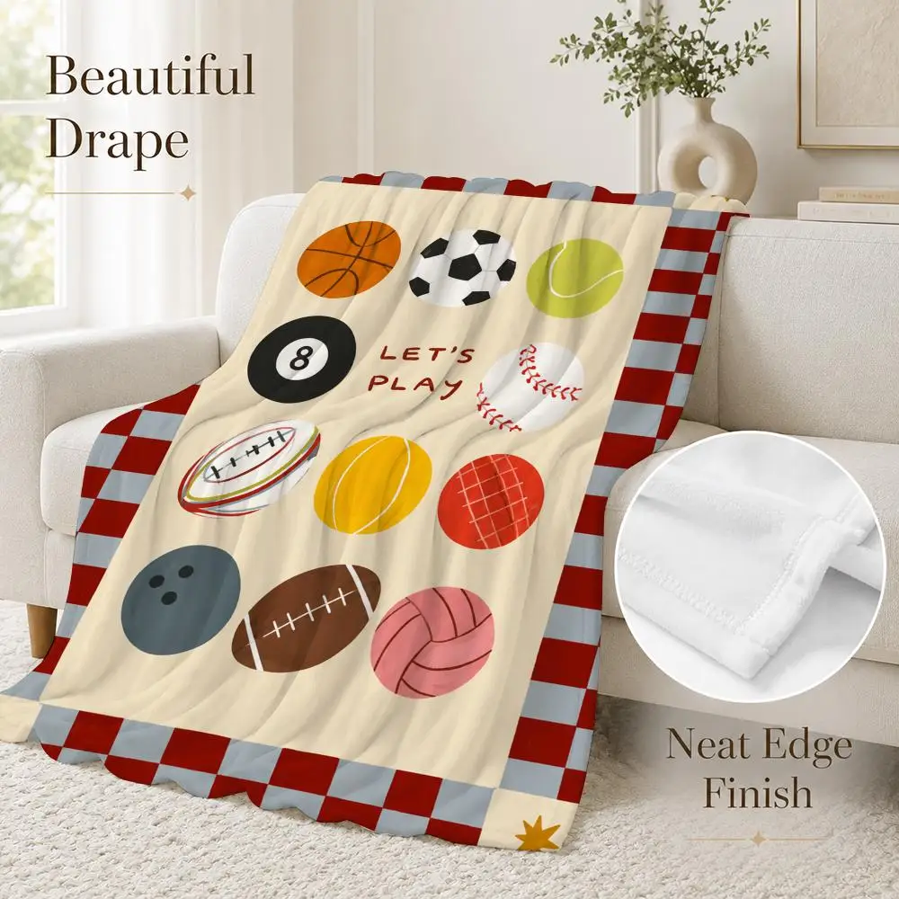 Snake Alphabet Learning Throw Blanket Soft Flannel Throw Lightweight Summer Home Nap for Office Travel Sofa Bed