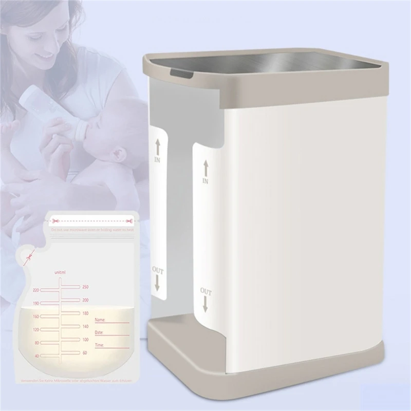 

2 in 1 Breast Milk Storage Freezer Box Reusable Breastmilk Storage Bag Convenient Container Case Portable Organiser