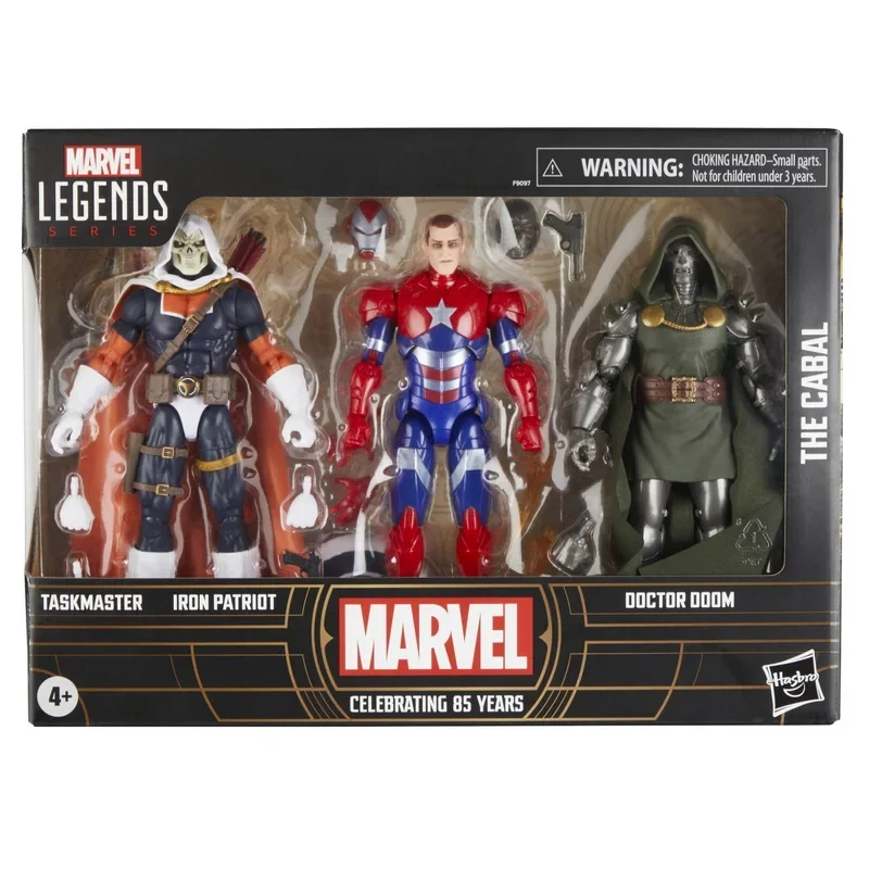 Doutor Destino Patriota de Ferro Treinador Anime Action Figure para Crianças, Original Marvel Legends 85 ° Aniversário, Brinquedo Presente de Aniversário, Novo