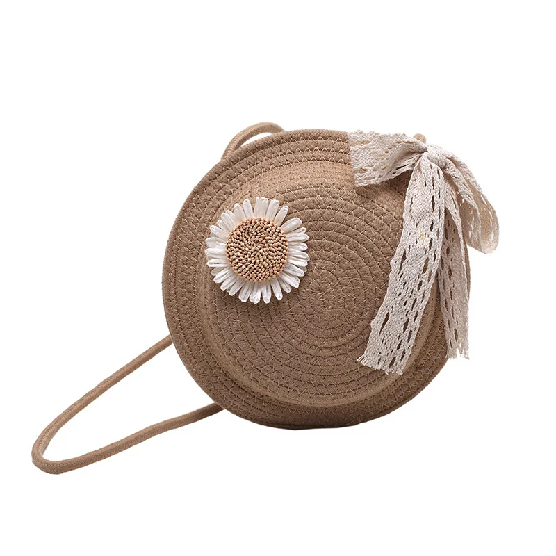 

Textured Bag Women Summer Fashion Niche Design Straw Woven Bag Versatile Woven Cross Body Small Round Bag Storage Bag Tote Bag