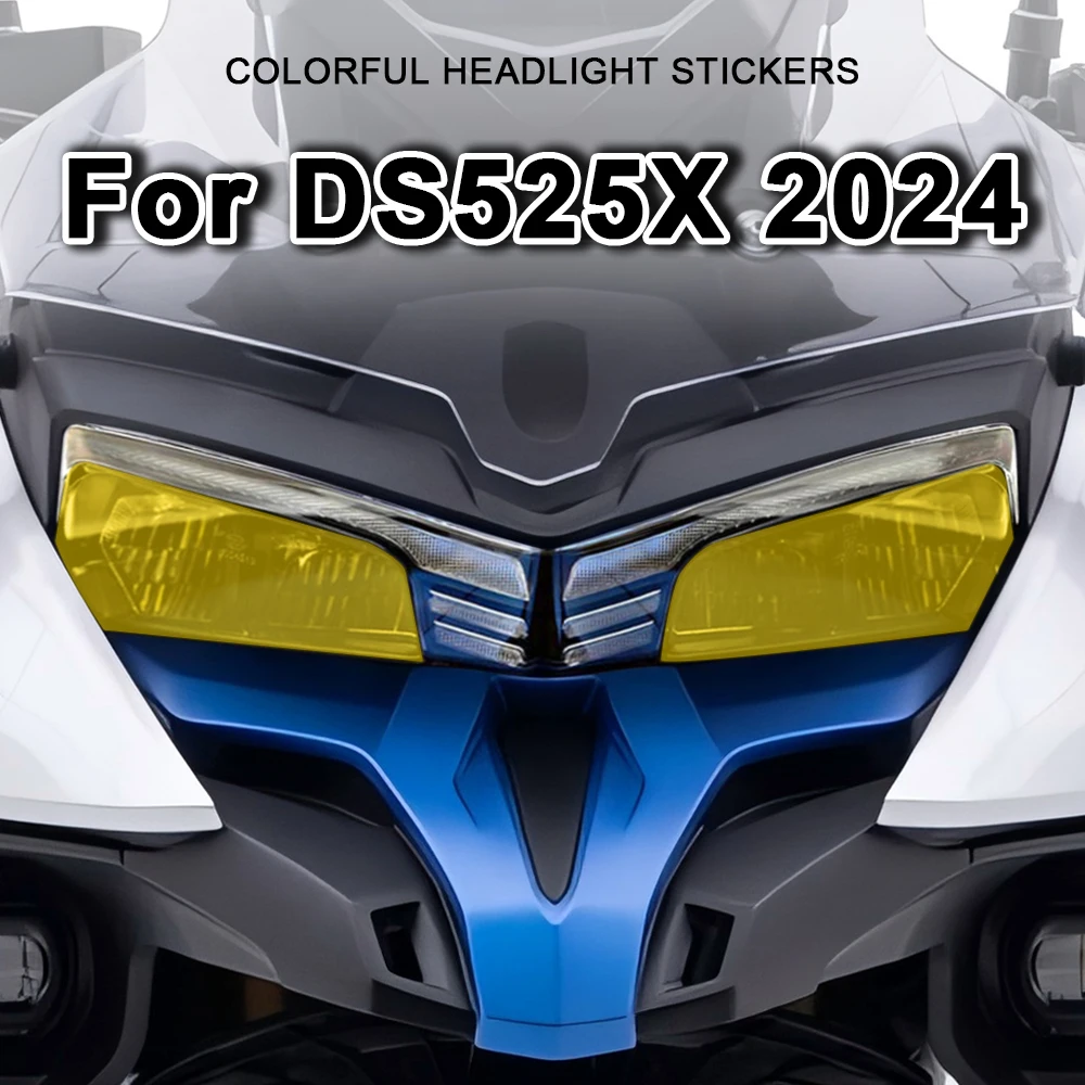 For Voge DS525X 2024 Motorcycle Headlight Stickers Accessories Colorful Head Light Protective Decals For DS 525X 525DSX 525 DSX