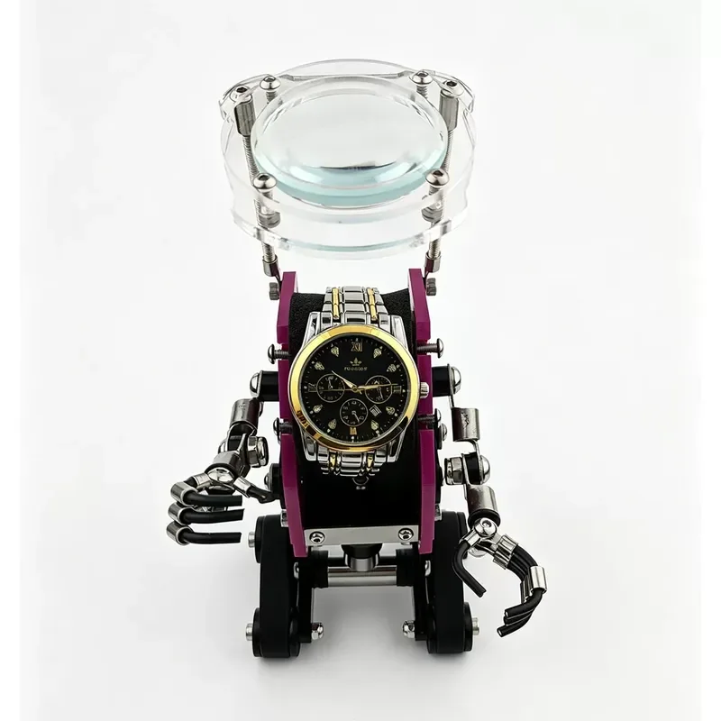 Elevate Your Workspace or Home Decor with This Charming Creative Robot Watch Holder. Designed As A Delightful Desktop