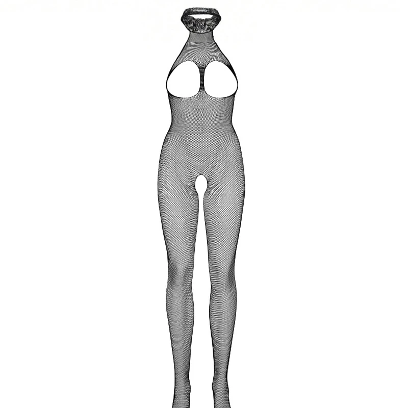 

Women's Transparent Fishnet Bodysuit Sexy Lingerie Stockings Crotchless Sexy And Passionate Nightgown