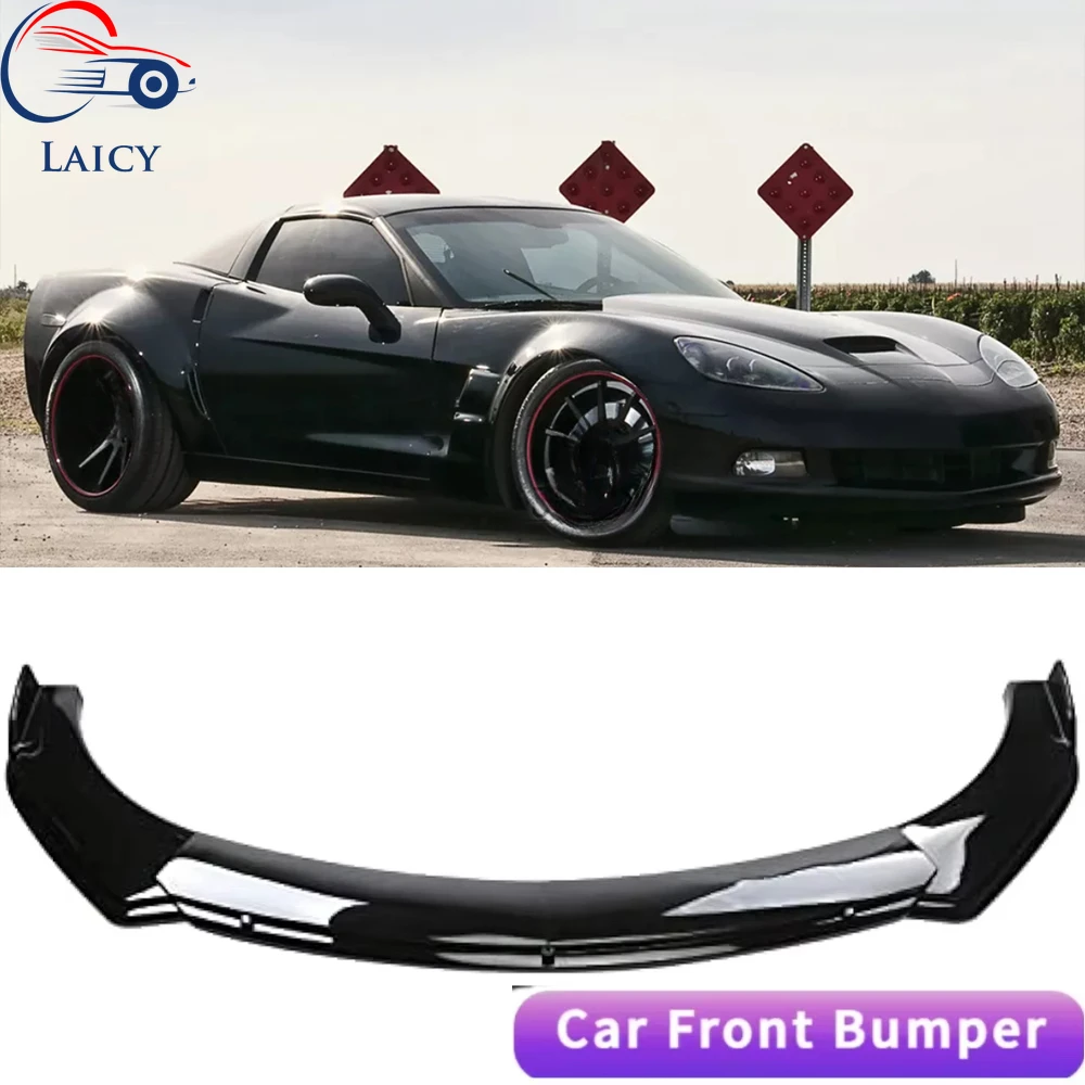 

LAICY For Corvette C6 C7 Z06 ZR1 Car Front Body Bumper Spolier Lip Chin Diffuser Splitter Air Dam Kit Protector Guard Covers
