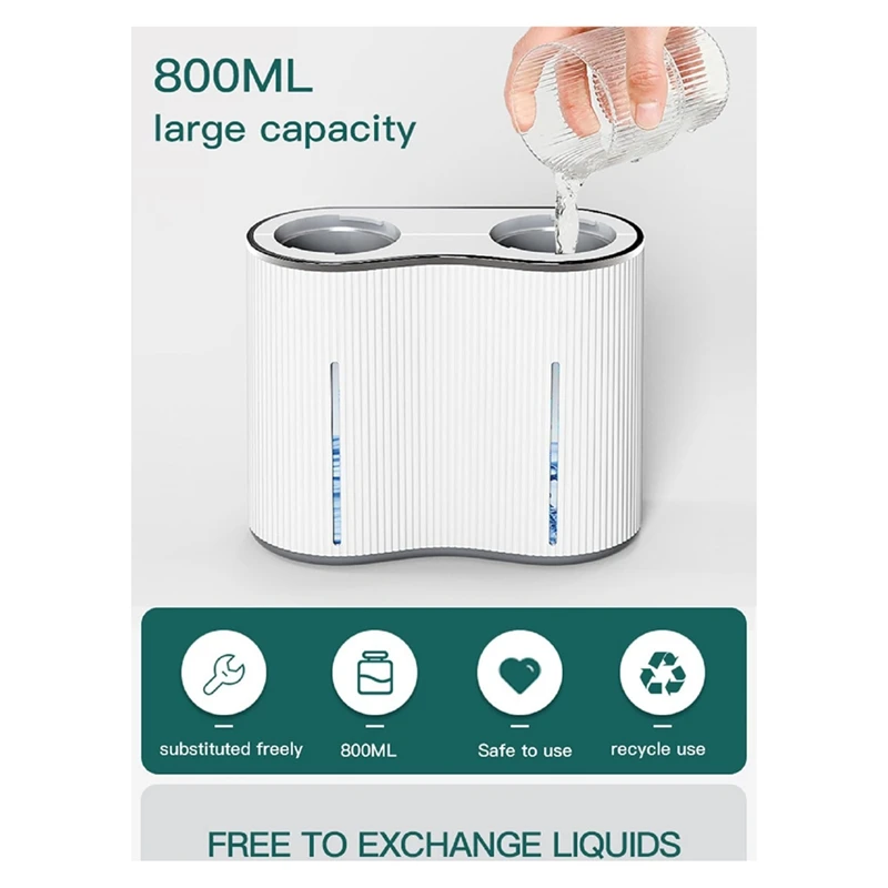Hot Automatic Soap Dispenser Wall Mounted,Touchless Double Foaming&Liquid Soap Dispenser,2X14oz, For Commercial Or Home