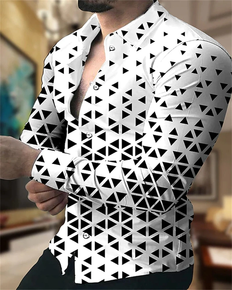 Hawaiian Shirts Digital 3d Printed Shirts Men Fashion Shirts Casual Beach Blouse Cuba Lapel Blouse Mens Clothing Vocation