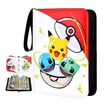 400 adet kart albümü bağlayıcı fotocard PU fermuarlı fotoğraf albümü araç tutucu oyuncak koleksiyonu klasörü harfler Pokemones kartlarının hobi
