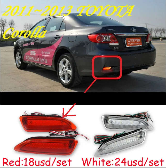 Car bumper taillamp for Toyota Corolla rear light,Altis;2011~2013,LED,Corolla rear lamp Corolla taillight,Corolla fog light