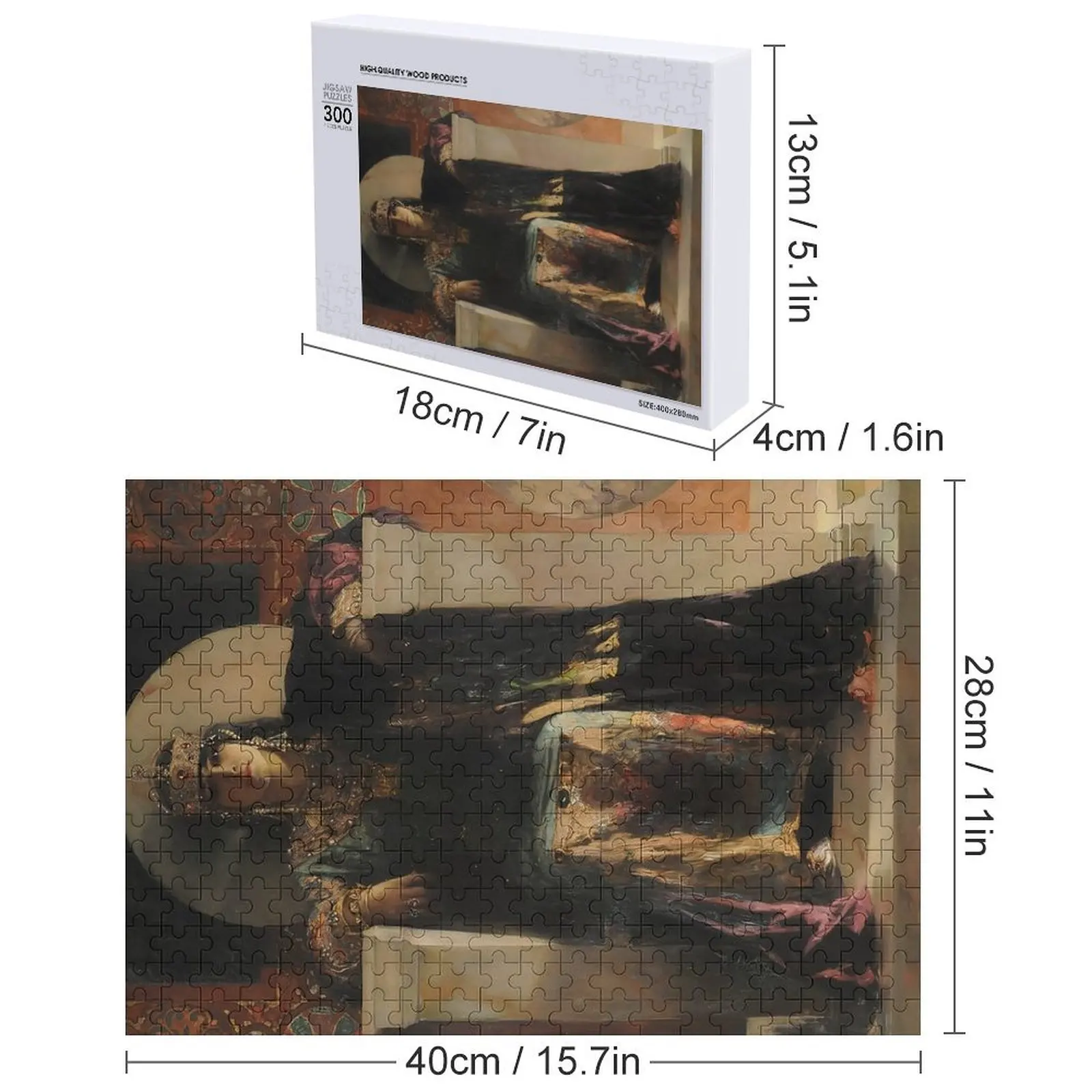 Saint Empress Theodora Enthroned-Jean Joseph Benjamin-Constant Jigsaw Puzzle Personalised Toys Wood Adults Puzzle