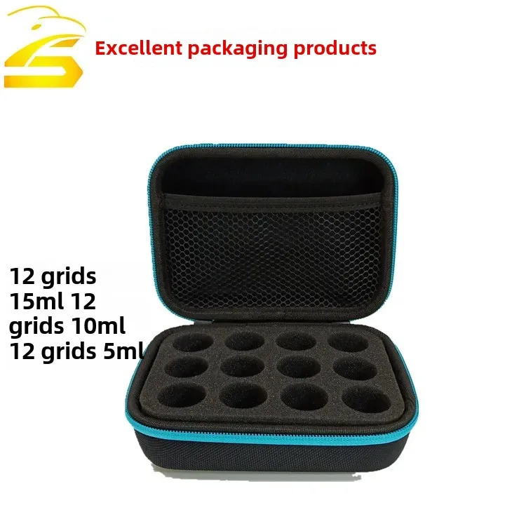 Boîte de stockage d'huiles essentielles Portable, 12 compartiments, boîte d'emballage d'huile de pro