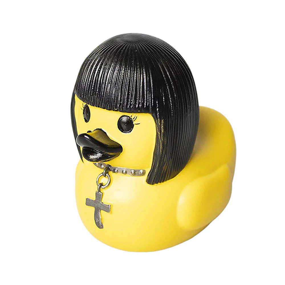 Death Rock Duck Statue Devil Duck Ornament Mysterious Devil Elements Dashboard Car Interior Decoration Car Accessory