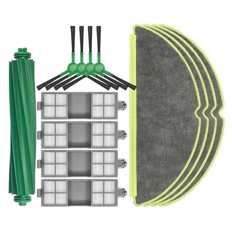 ABVI-Dustcompactor 콤보/Irobot Roomba 205 Vac 로봇 진공 예비 부품 메인 사이드 브러시 걸레 천 필터 액세서리