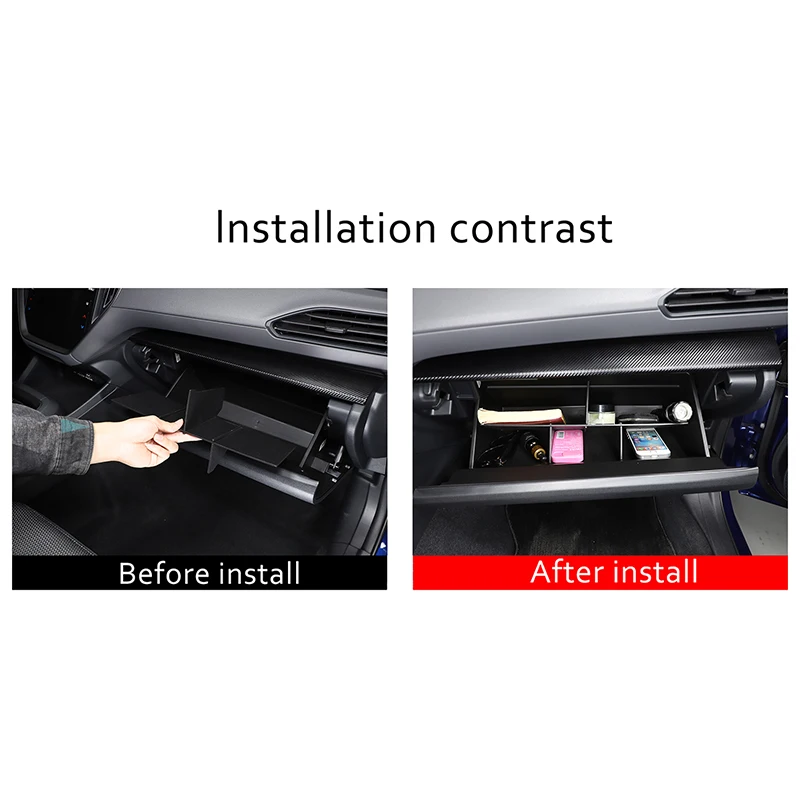 Glove Box Dividers Organizer For Subaru Crosstrek 2024 Accessories Insert Box Secondary Storage