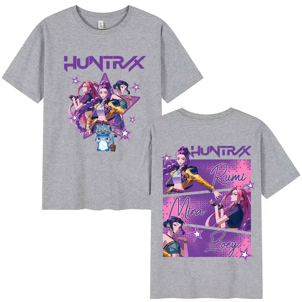 محدودة KPop شيطان الصيادين ميرا رومي جوي الجرافيك تي شيرت ديربي النمر موضة القطن تي شيرت عادية المتضخم قصيرة الأكمام تيز #6
