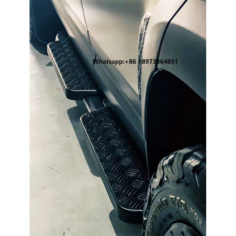 

Hot Conversion Accessories Black Side Pedal Foot Pedal Welcome Vintage Side Side Step for Land Rover Defender 90 110 2020-2022