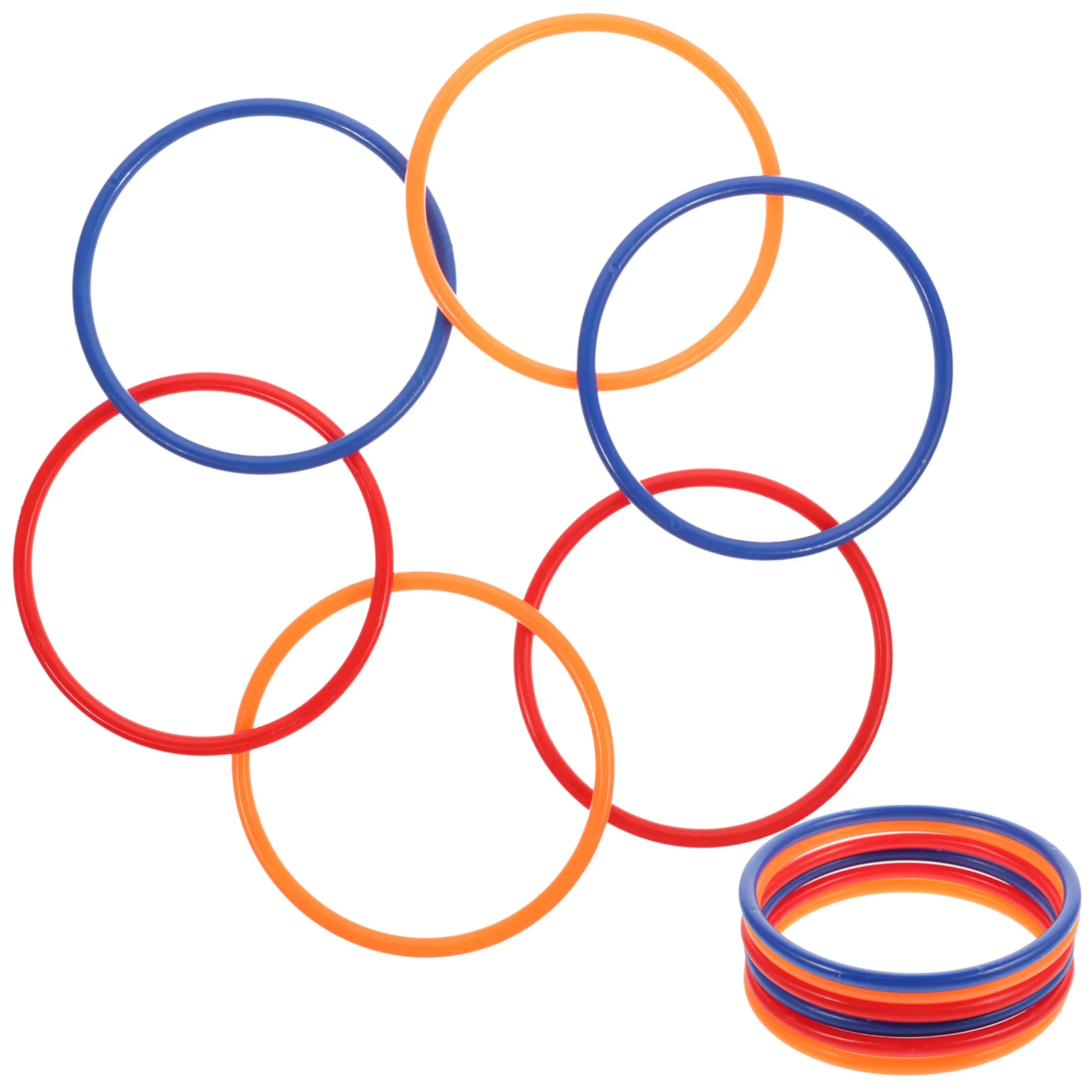 24 Pcs Ring Toy Family Games Carnival Toss Throw Throwing Rings Kids Cones Toys Lightweight Child