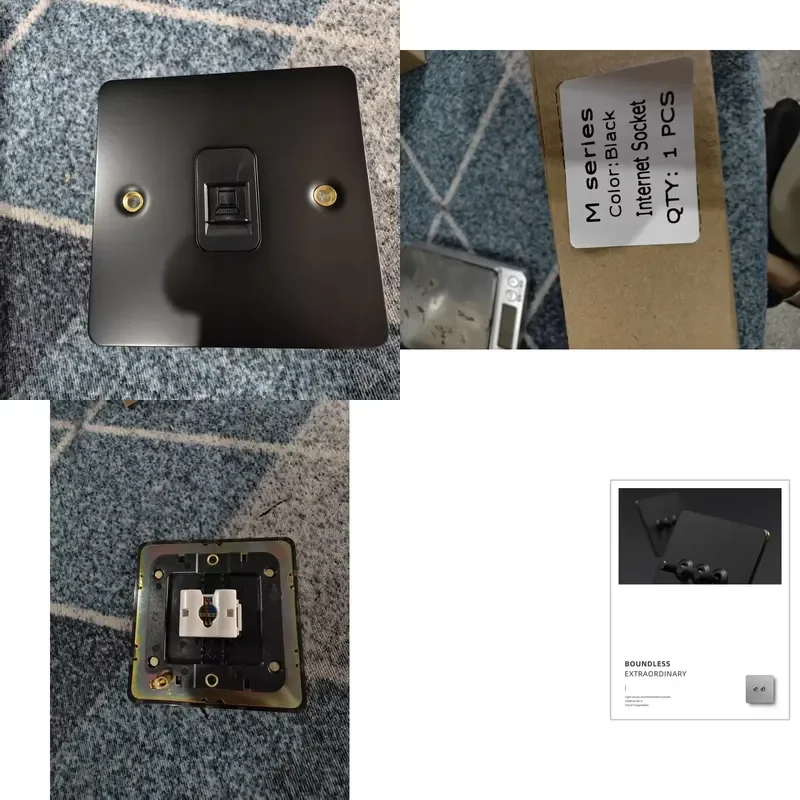 Stainless Steel Wall Switch Custom Electric 1 Gang 2 Gang 2 Way 3 Way  Switch for Household Use