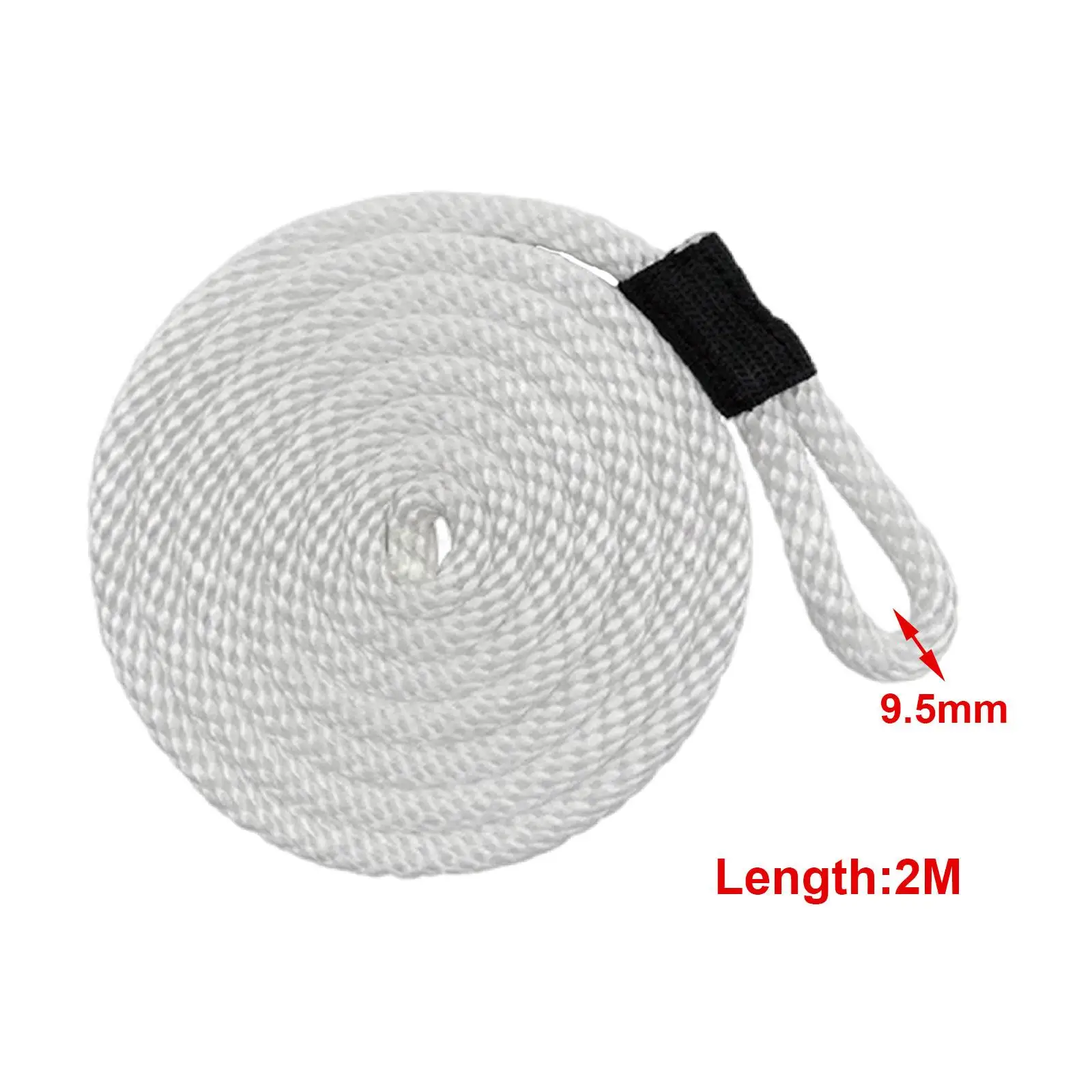 حبل قارب على شكل خط حاجز القارب، نهاية مخفوقة من النايلون عالي القوة، 3/8 بوصة 6.56 قدم، ربطة عنق مقاومة للتآكل، خط قاعدة توصيل