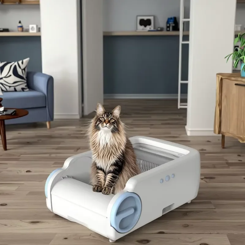 Smart Self-Cleaning Eco-Friendly Box with Large Capacity Anti-Stick Coating Odor-Proof & Easy Clean Features