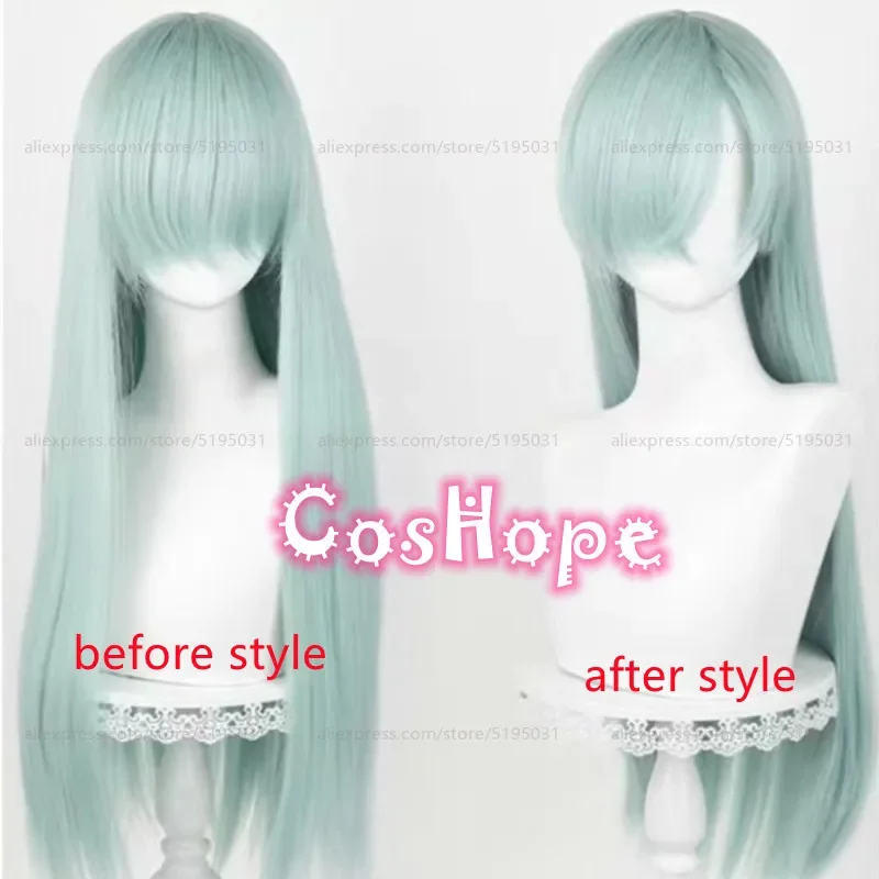 Peluca de Cosplay de Elizabeth Liones, cabellera sintética resistente al calor de 78cm de largo, estilo Cian, Anime