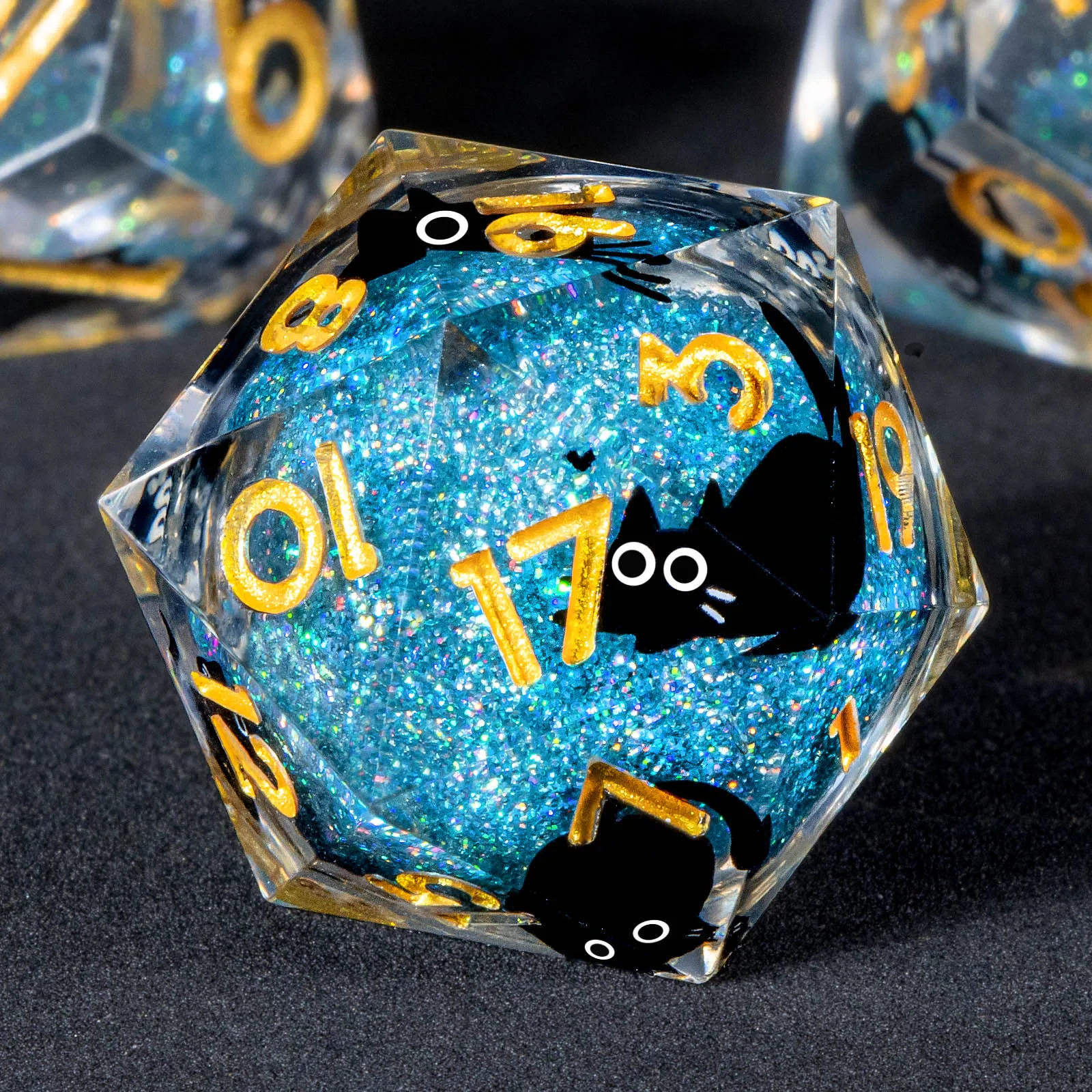 

Набор из 7 предметов DND Dice Дизайнерский набор кубиков ручной работы из смолы подходит для настольных игр Dungeon and Dragon RPG