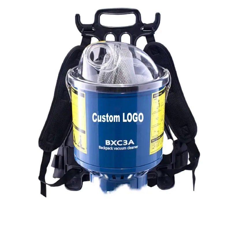 4L Blue Backpack Vacuum Cleaner Electric Handheld Function Car Industry Business Hotel Upright Use