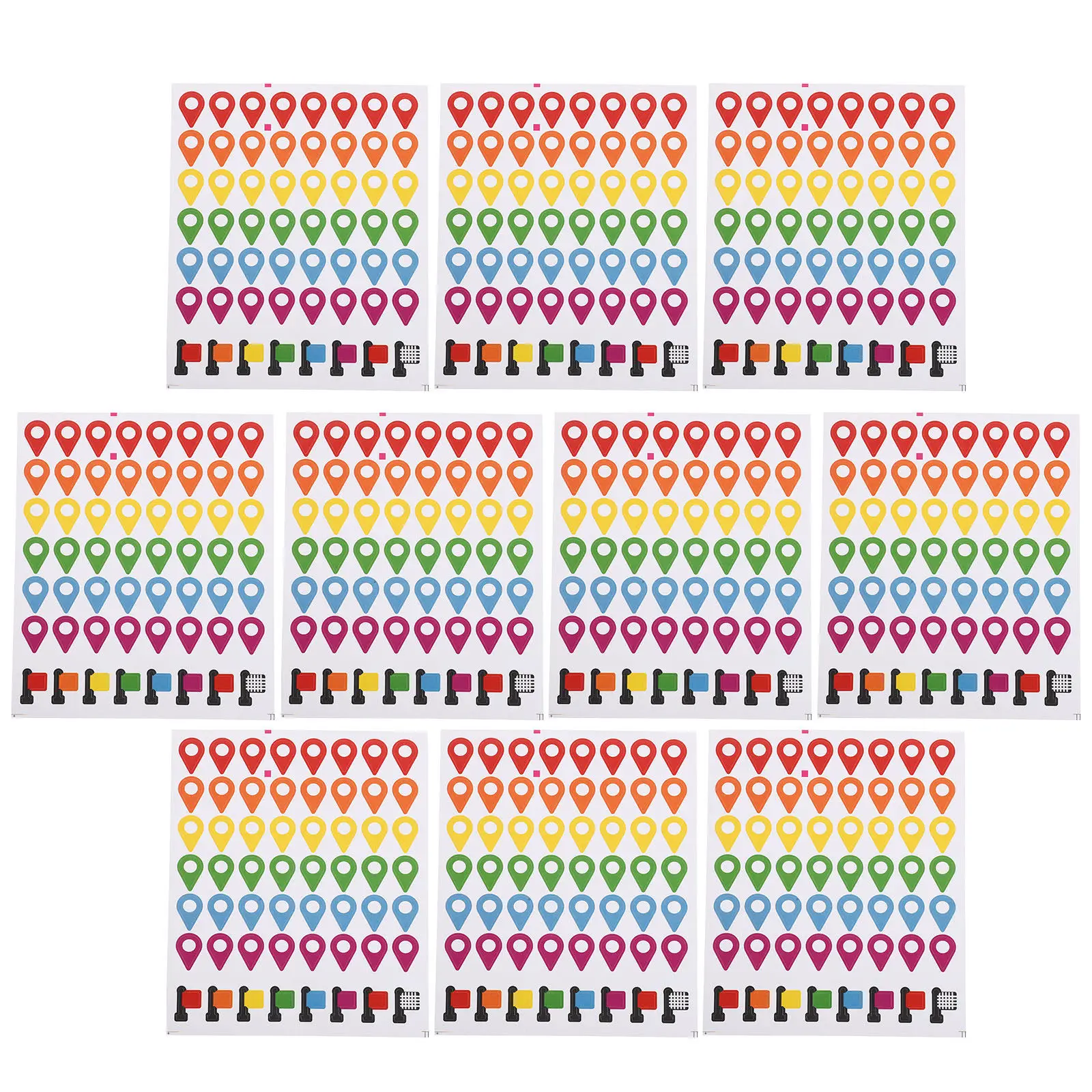 

56Pcs Map Location Stickers Self Adhesive Removable Map Labels for Travel Destinations Road Trip Planning Geography Classroom
