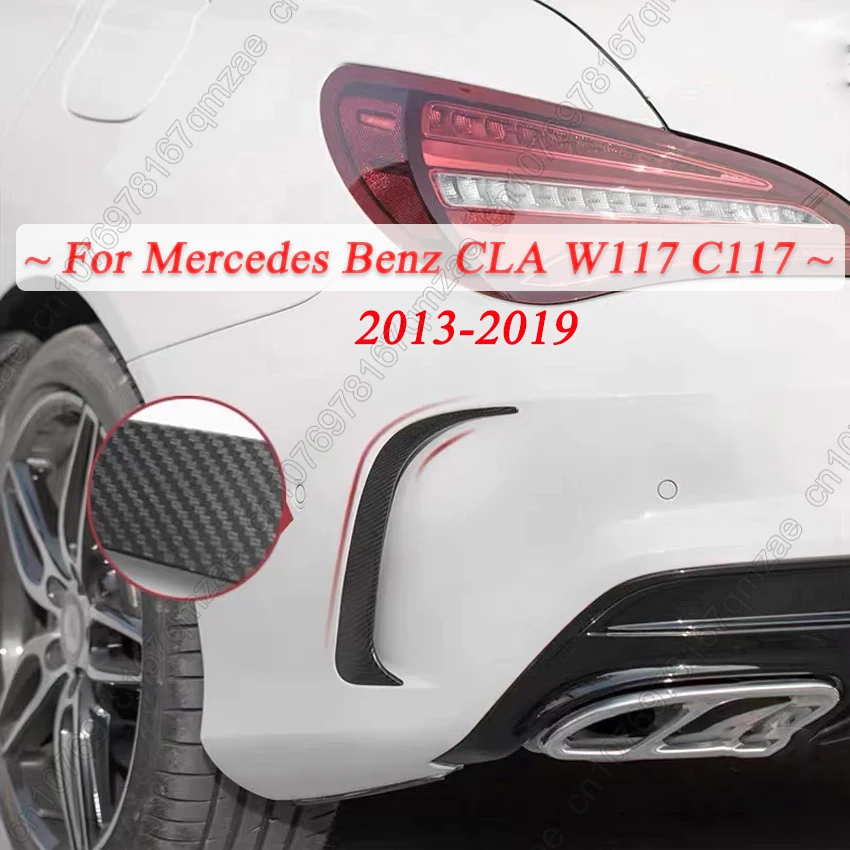 

Rear Bumper Spoiler Canards Vents Cover Trim Kits For Mercedes Benz CLA Class W117 C117 CLA200 220 250 260 45 AMG 2013-2019