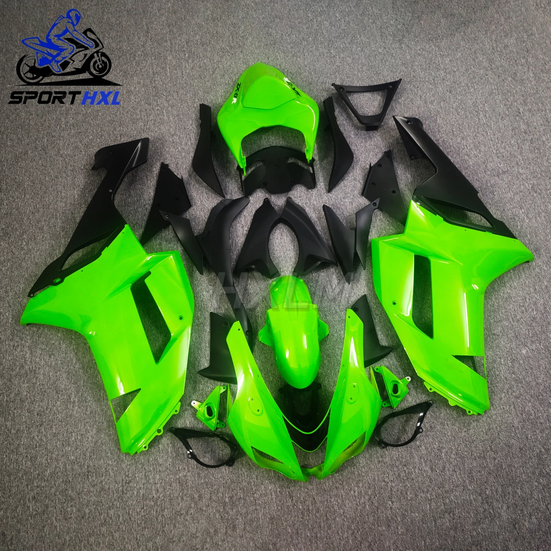 

The NEW ABS Motorcycle Fairing kit for KAWASAKI Ninja ZX6R 07 08 ZX6R 636 2007 2008 Whole black ABS Plastic Fairings gifts
