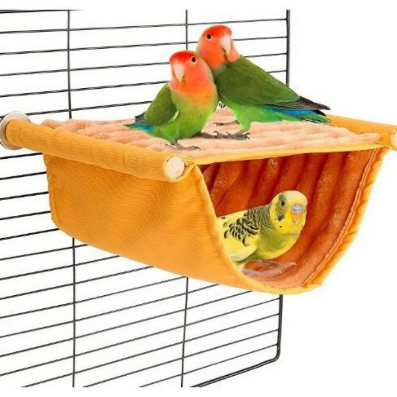Removable Washable Pet Hanging Hammock Warm Nest Bed Bird Cage Perch for Parrot Lovebird Hamster