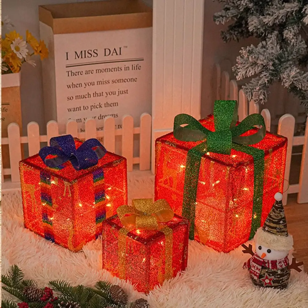 

3Pcs 8 Modes Christmas Glowing Decoration Led Star Lighted Up Outdoor Yard Decor Remote Control Ornament