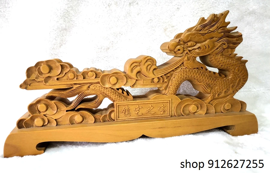 Red 1-tier Carve dragon Wooden Stand for Katana Nihonto Japanese Sword