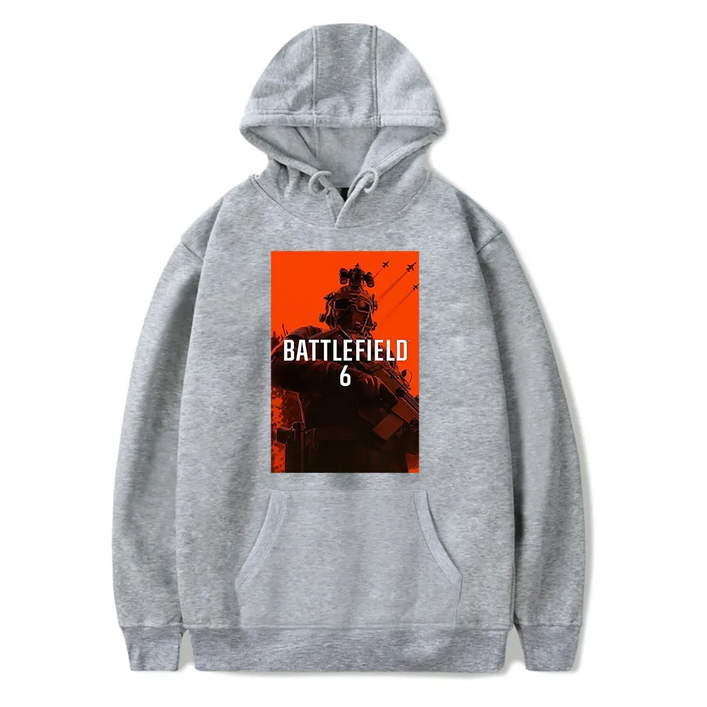 سترة بغطاء للرأس للجنسين من Hot Game BATTLEFIELD 6 Merch Game Graphic - بلوفر برسومات للجنسين لمحبي ألعاب FPS