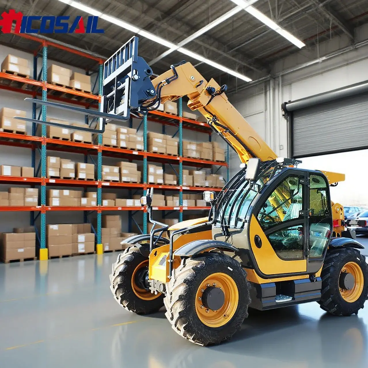 

Heavy-Duty Telescopic Arm Wheel Loader Mini Front Loader Core Motor Engine Telescopic Forklift Customization for Task Efficiency