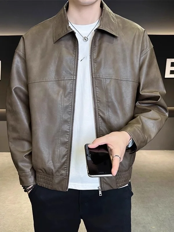 

Trendy Casual Men's Jaet Lightweight Luxury Sle 2025 Autumn New Faion Motorcycle Clothes Versatile Outerwear for Men