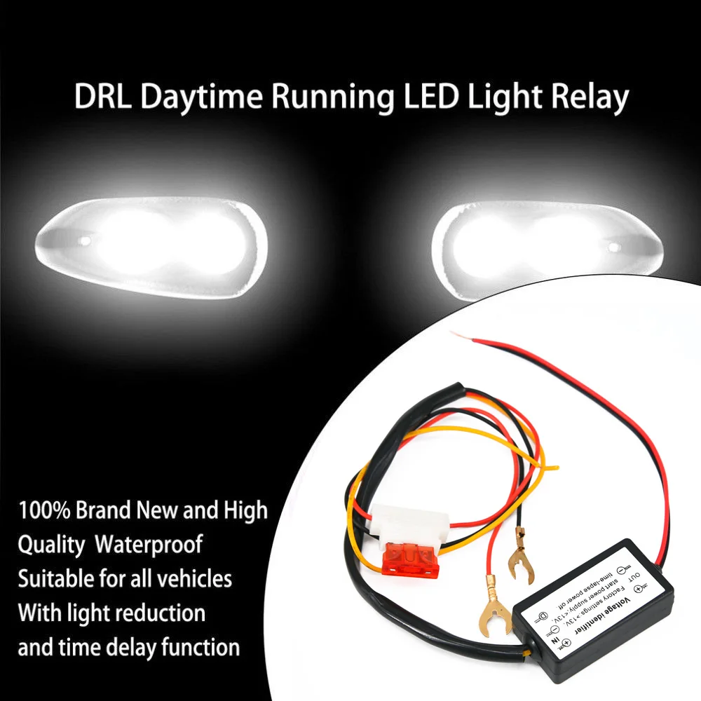 Car Controller 1.7*2.1*3.9cm Vehicle Daytime Running Light Harness 12~18V ON/OFF Waterproof 5A LED High Quality