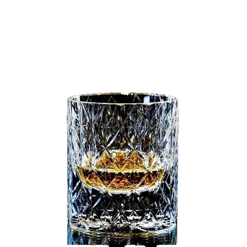 

High-value faceted Locke K9 crystal cup whiskey cup glass cup household high-end light luxury gifts