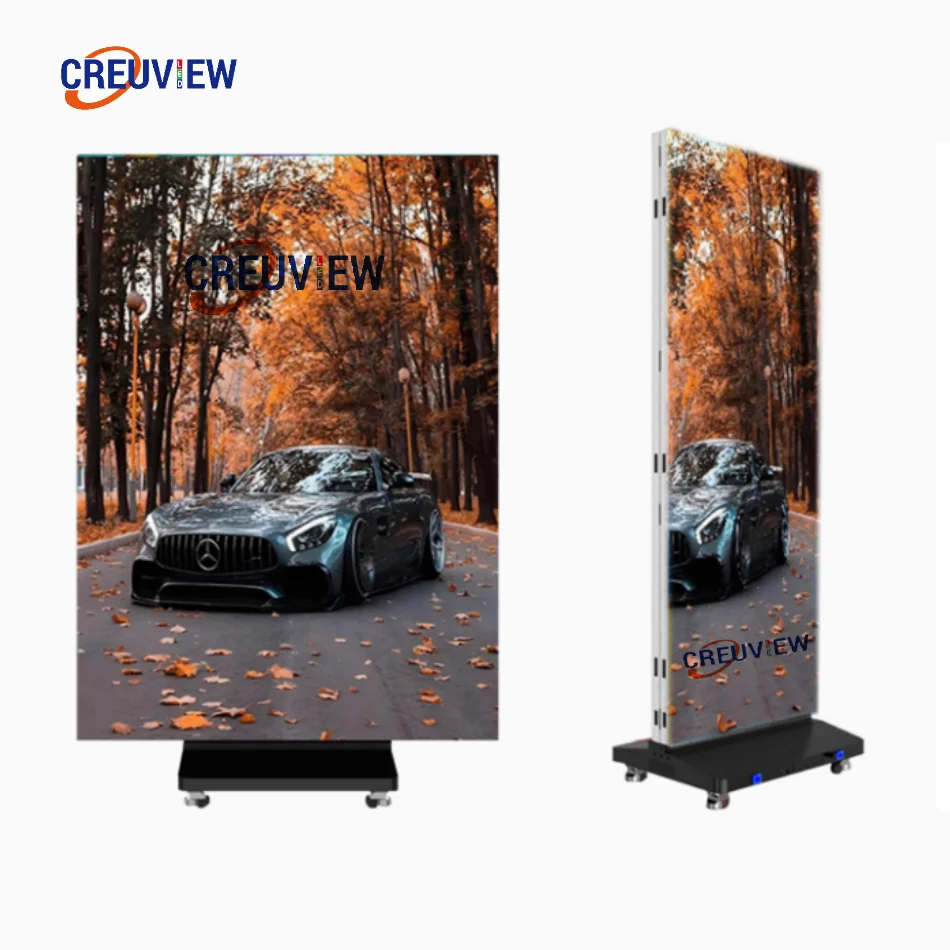 Tri-fold P2.5P1.86,P1.53,P1.25 Indoor LED display, supports single-sided display, double-sided display,high brightness