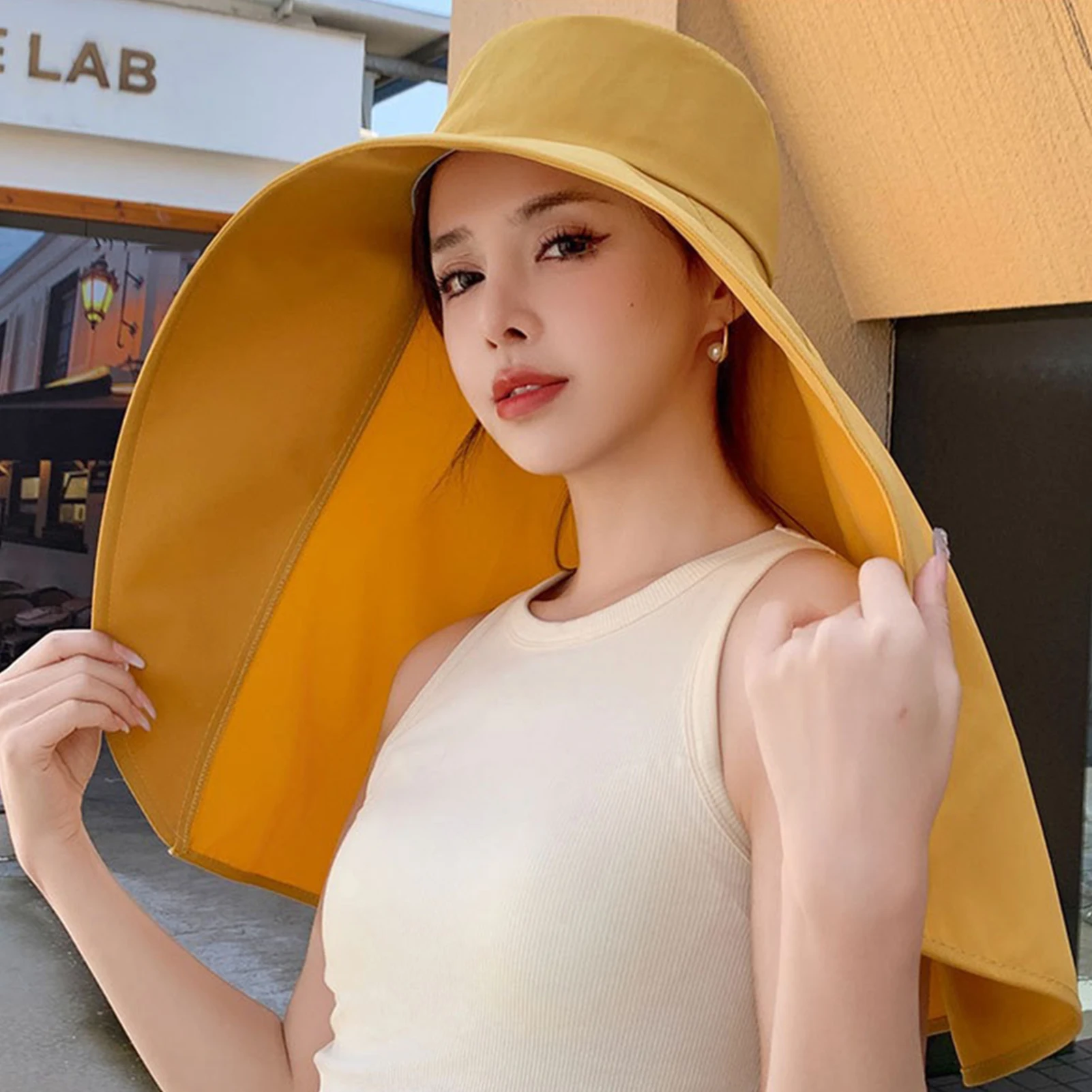 

Women's Bucket Hat with Neck Cover Breathable Mountain Climbing Hats Suitable for Daily Leisure Walking