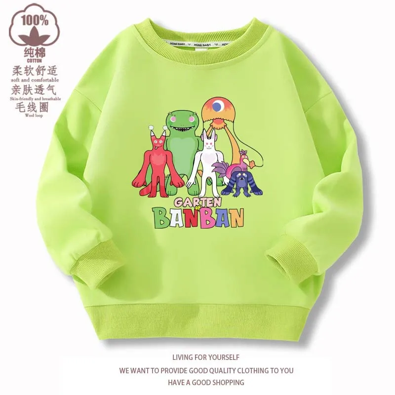 

Garten of Banban Spring and Autumn Class Garden Game Fashion Peripheral Thin Children's Sweater Tops Trend