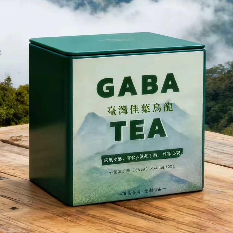 High End GABA Custom Box Natural Organic Gaba Aminobutyric Acid 100g Taiwan Jiaye Oolong Black/Red Diamond Oolong Tea Seal Box
