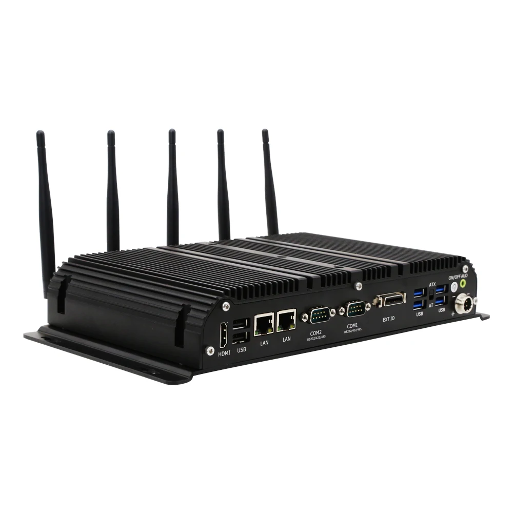 Rugged Fanless Industrial Computer Core i7 1165G7 I5 1135G7 RS232/RS485 COM Dual 2.5G GPIO Embedded PC Automation System 4G/5G