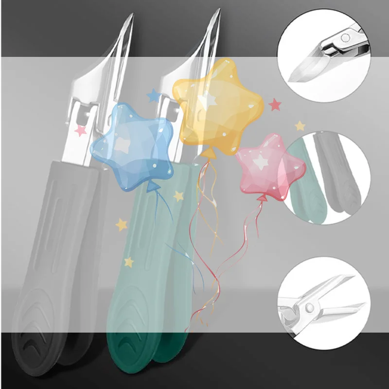 Anti-Splash Nail Clippers Large Thick Hard Special Nail Clippers Sharp Diagonal Pliers Nail Scissors Household Manicure Tools