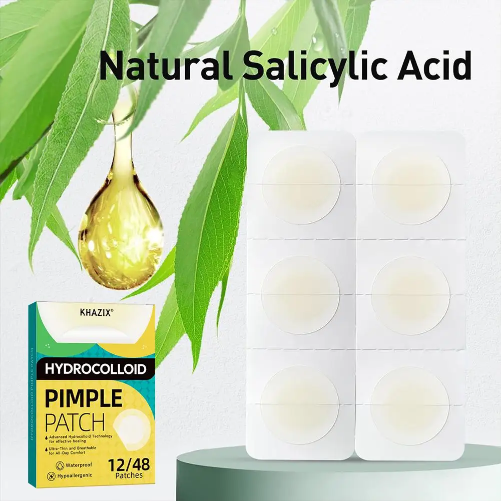 12/48 قطعة بقع حب الشباب الغروانية المائية حب الشباب بثرة التصحيح تنفس بقعة ملصق تغطي ماكياج غير مرئية ودية المسام الرعاية 2026 #2