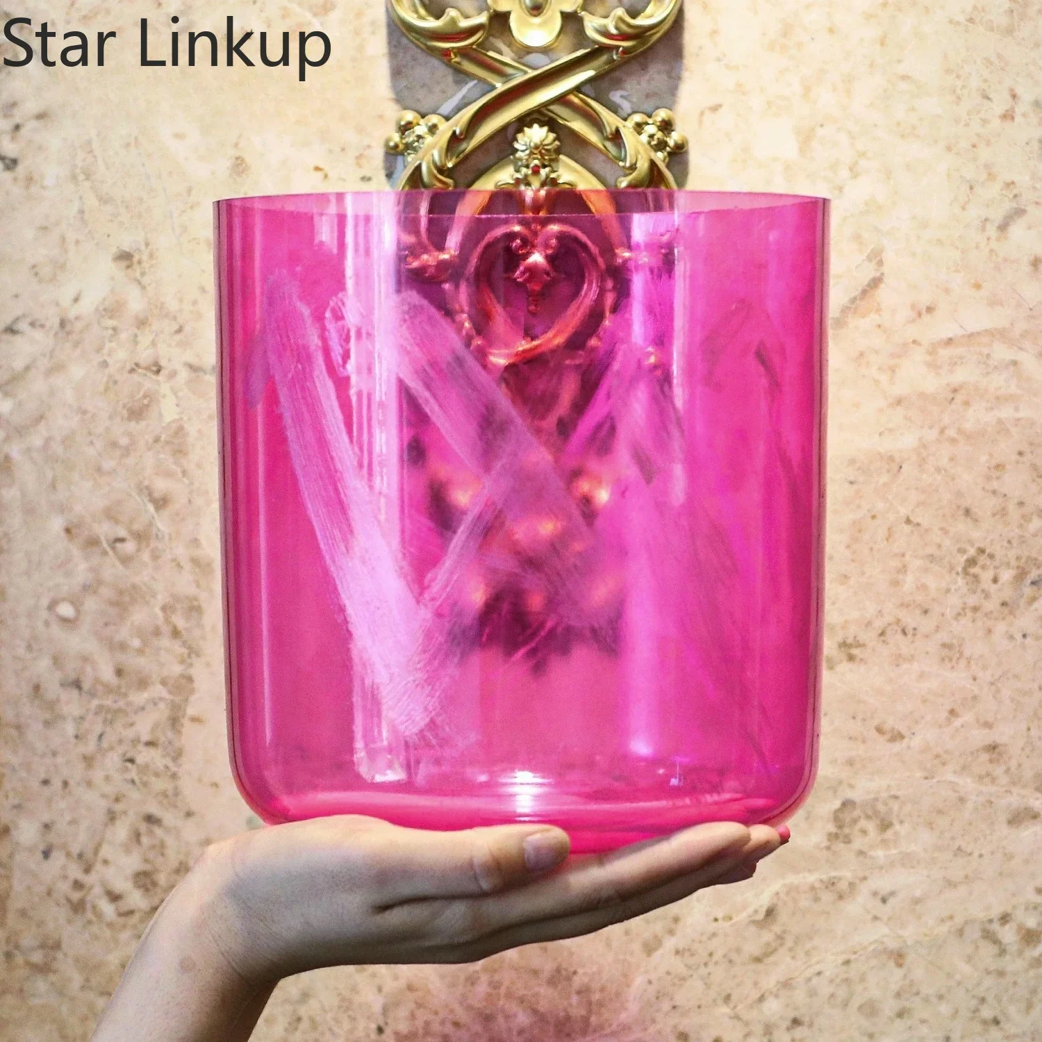 Star Linkup Exclusive Romantic Aegean Sea Pink Pearl Alchemy Crystal Singing Bowl Sound Healing Instrument for Yoga Sound Bath Meditation Stress Relief Chakra Balancing Energy Cleansing