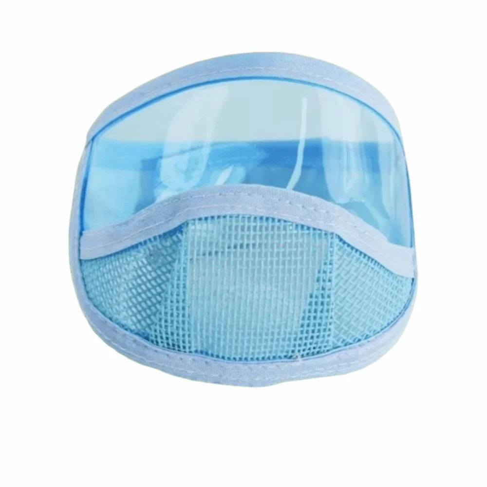 Transparent Cat Mouth Cover Adjustable Portable Pet Anti-Bite Muzzle Clear Breathable Mesh Safety Protective Cover Pet Supplies
