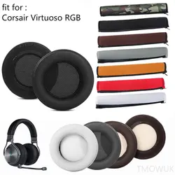 Replacement Earpads for CORSAIR VIRTUOSO RGB Wireless SE Headset Headphones Leather Sleeve Earphone Earmuff